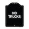 Signmission Designer Series Truck No Trucks, Black & White Heavy-Gauge Aluminum Sign, 24" x 18", BW-1824-22786 A-DES-BW-1824-22786 - alternate 1